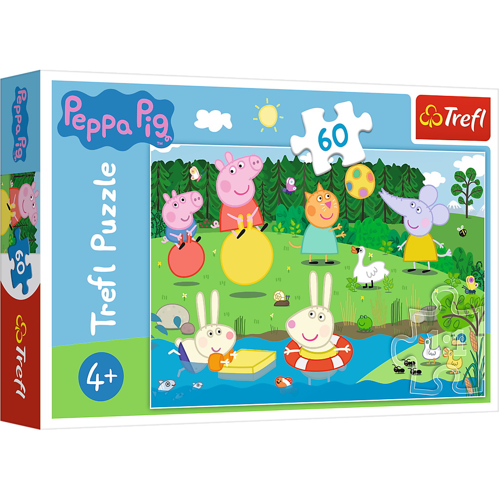 Puzzle Trefl Peppa Pig Distracție în vacanță, 60 piese, 4+ ani