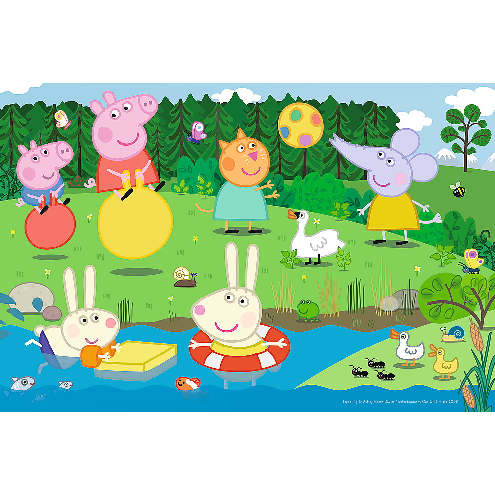 Puzzle Trefl Peppa Pig Distracție în vacanță, 60 piese, 4+ ani