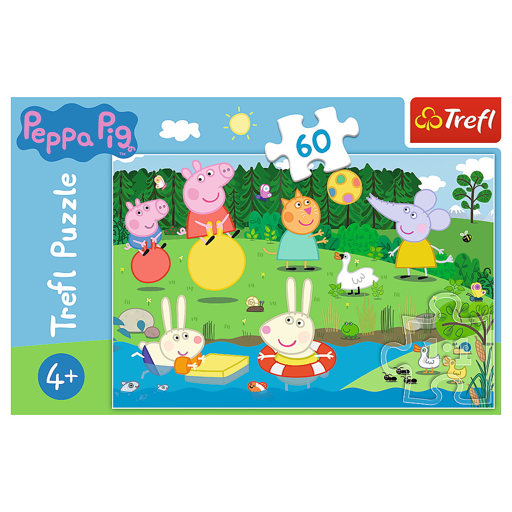 Puzzle Trefl Peppa Pig Distracție în vacanță, 60 piese, 4+ ani