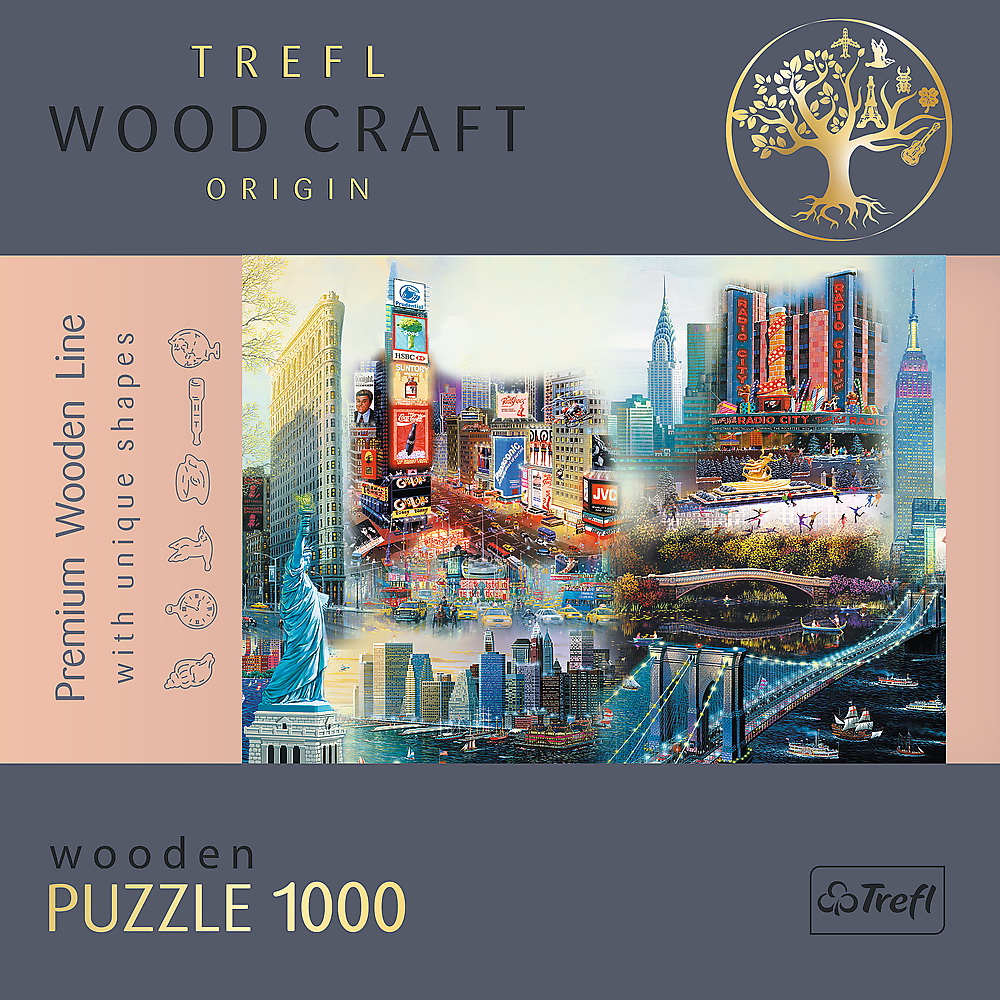PUZZLE TREFL DIN LEMN 1000 PIESE NEW YORK