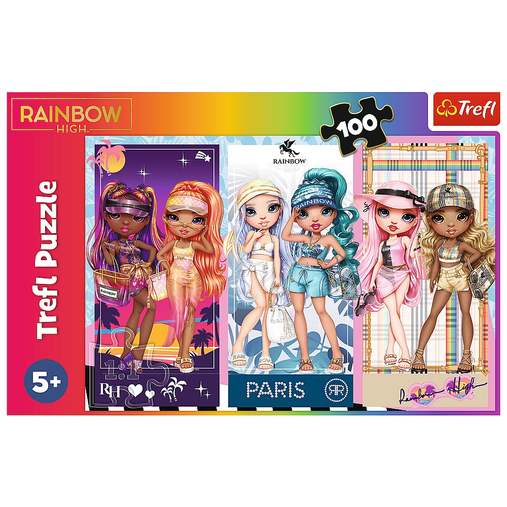 PUZZLE TREFL 100 RAINBOW HIGH PAPUSILE DEOSEBITE