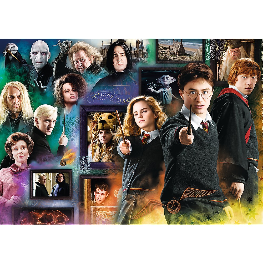 Puzzle Trefl Harry Potter cu 1000 piese, multicolor, 12+ ani