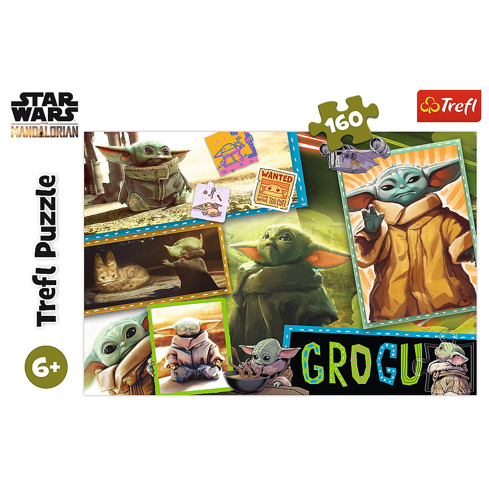 Puzzle Trefl Star Wars Mandalorian, 160 piese, Grogu, 6+ ani