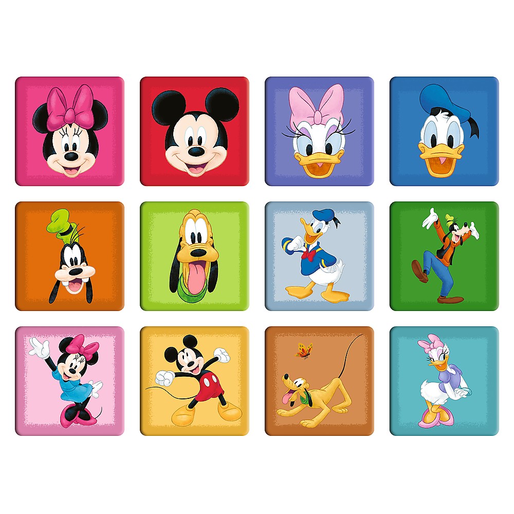 Puzzle Trefl 2 în 1 + Memo Disney Mickey and Friends, 3+ ani