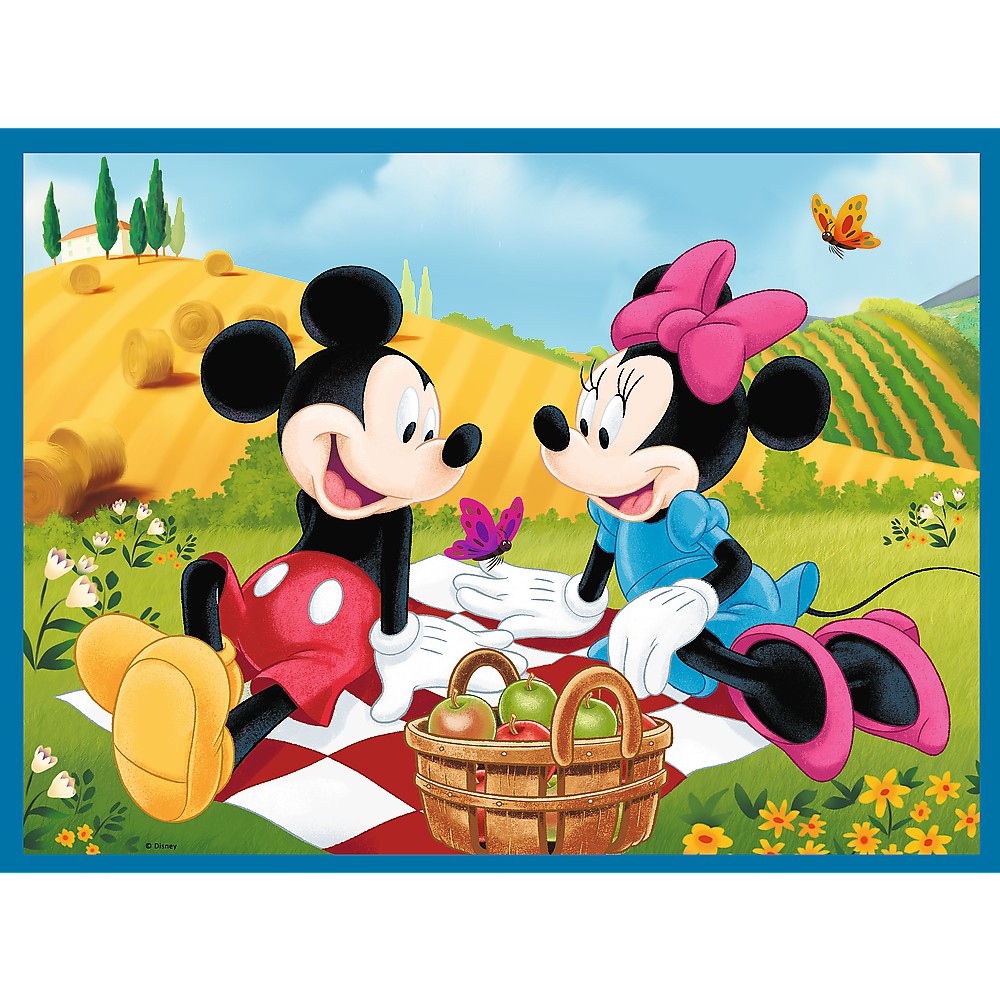 Puzzle Trefl 2 în 1 + Memo Disney Mickey and Friends, 3+ ani