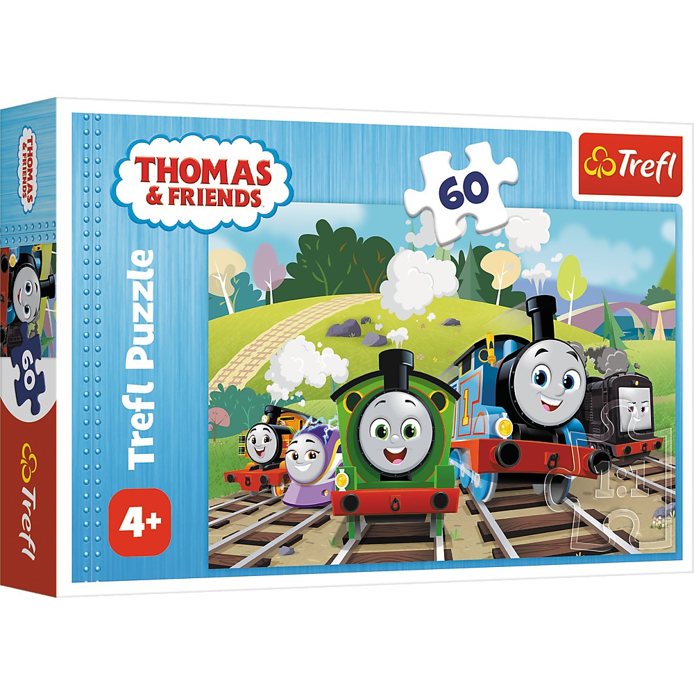 Puzzle Trefl Thomas si Prietenii, 60 piese, pentru copii 4+