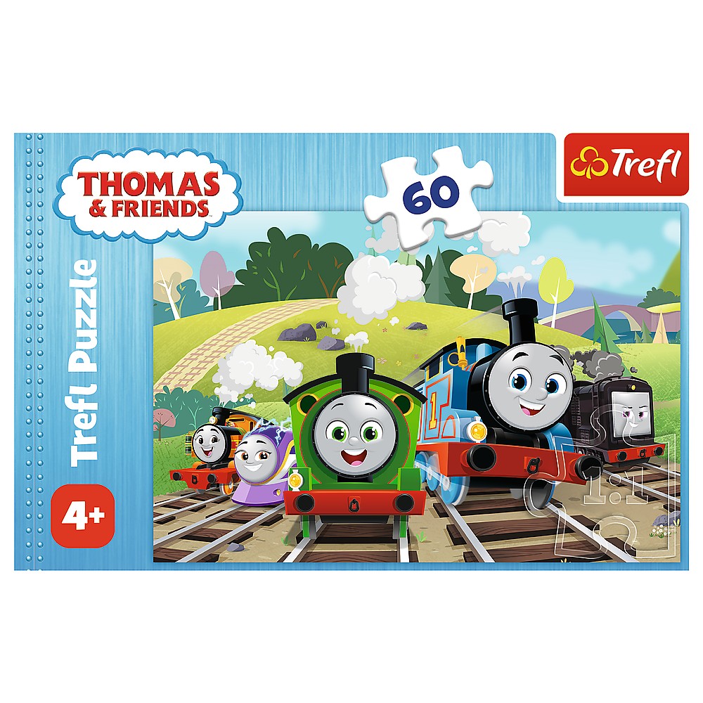 Puzzle Trefl Thomas si Prietenii, 60 piese, pentru copii 4+