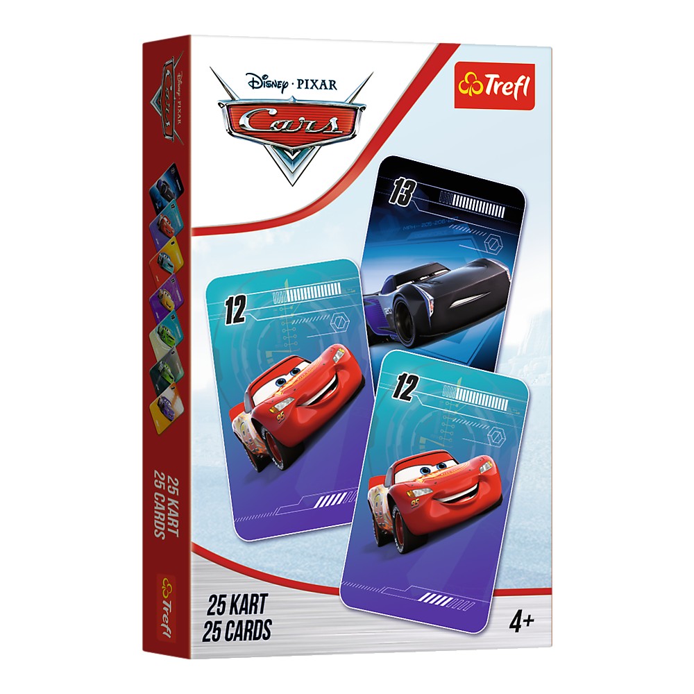 Joc de cărți Păcălici Disney Cars pentru copii 4+, Trefl