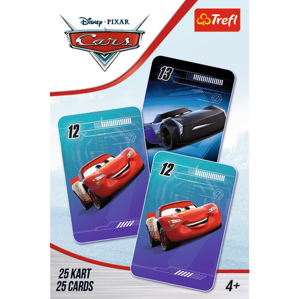 Joc de cărți Păcălici Disney Cars pentru copii 4+, Trefl