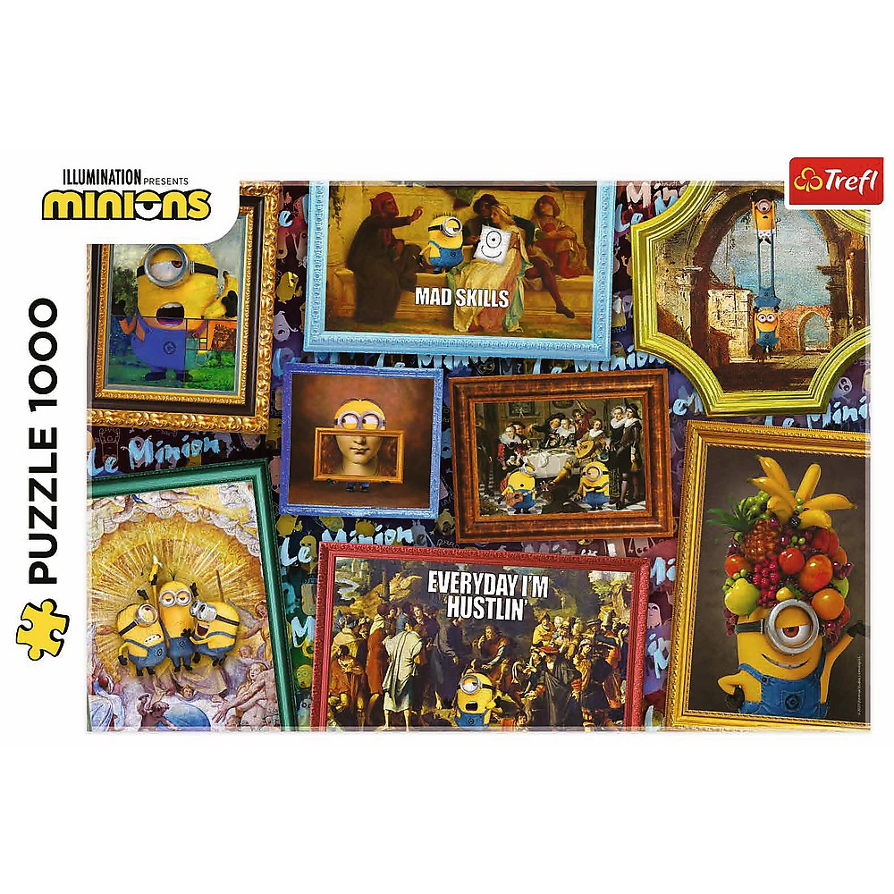 Puzzle Trefl Minionii 1000 piese, multicolor, pentru 12+ ani