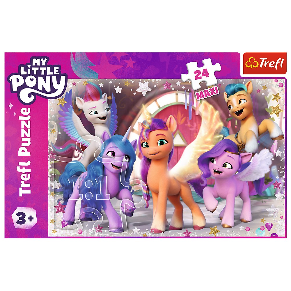 Puzzle Trefl My Little Pony 24 Maxi, O zi frumoasa, 3+ ani