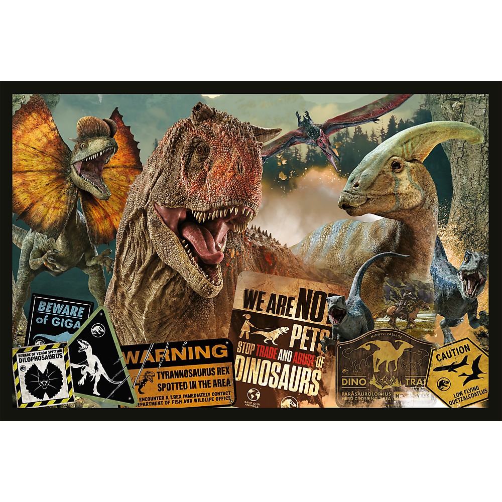 PUZZLE TREFL 2X200 JURRASIC WORLD LUME PREISTORICA