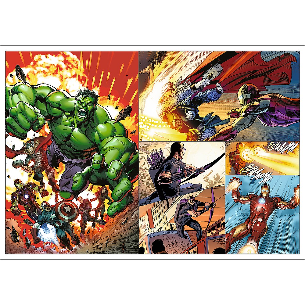 PUZZLE TREFL 4X250 AVENGERS MARVEL ZILE EROICE