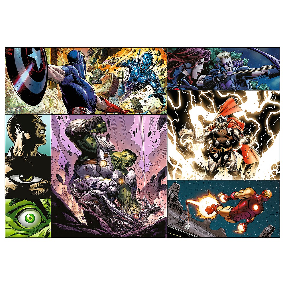 PUZZLE TREFL 4X250 AVENGERS MARVEL ZILE EROICE