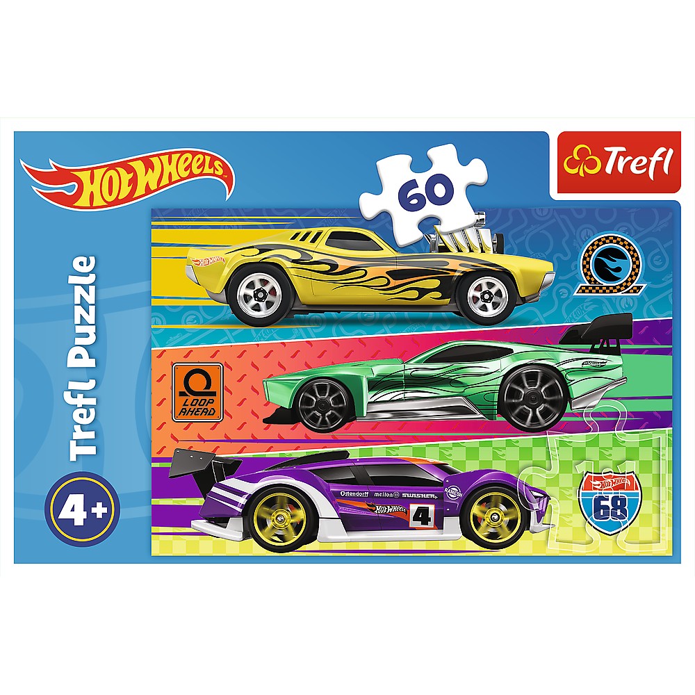 PUZZLE TREFL 60 HOT WHEELS CURSA