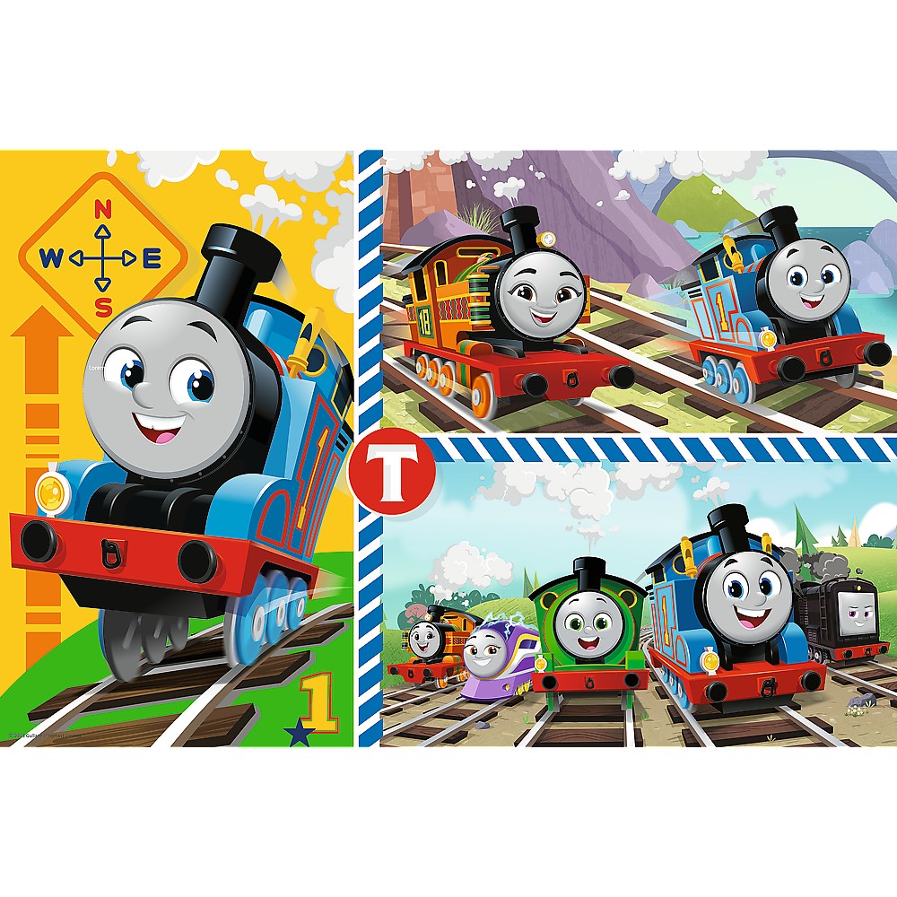 Puzzle Trefl Primo Super Giant Thomas, 15 piese mari, 3 in 1