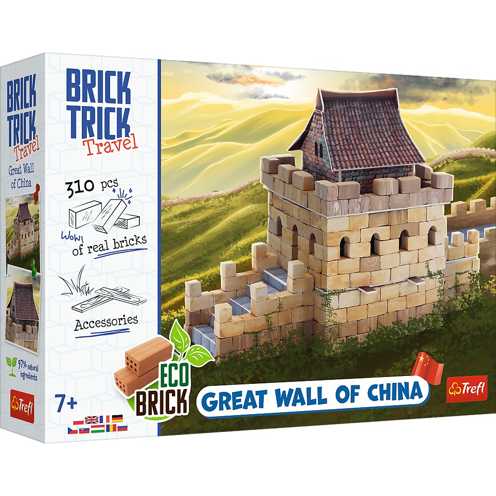 Set construcție Brick Trick Travel Marele Zid Chinezesc, 310 piese