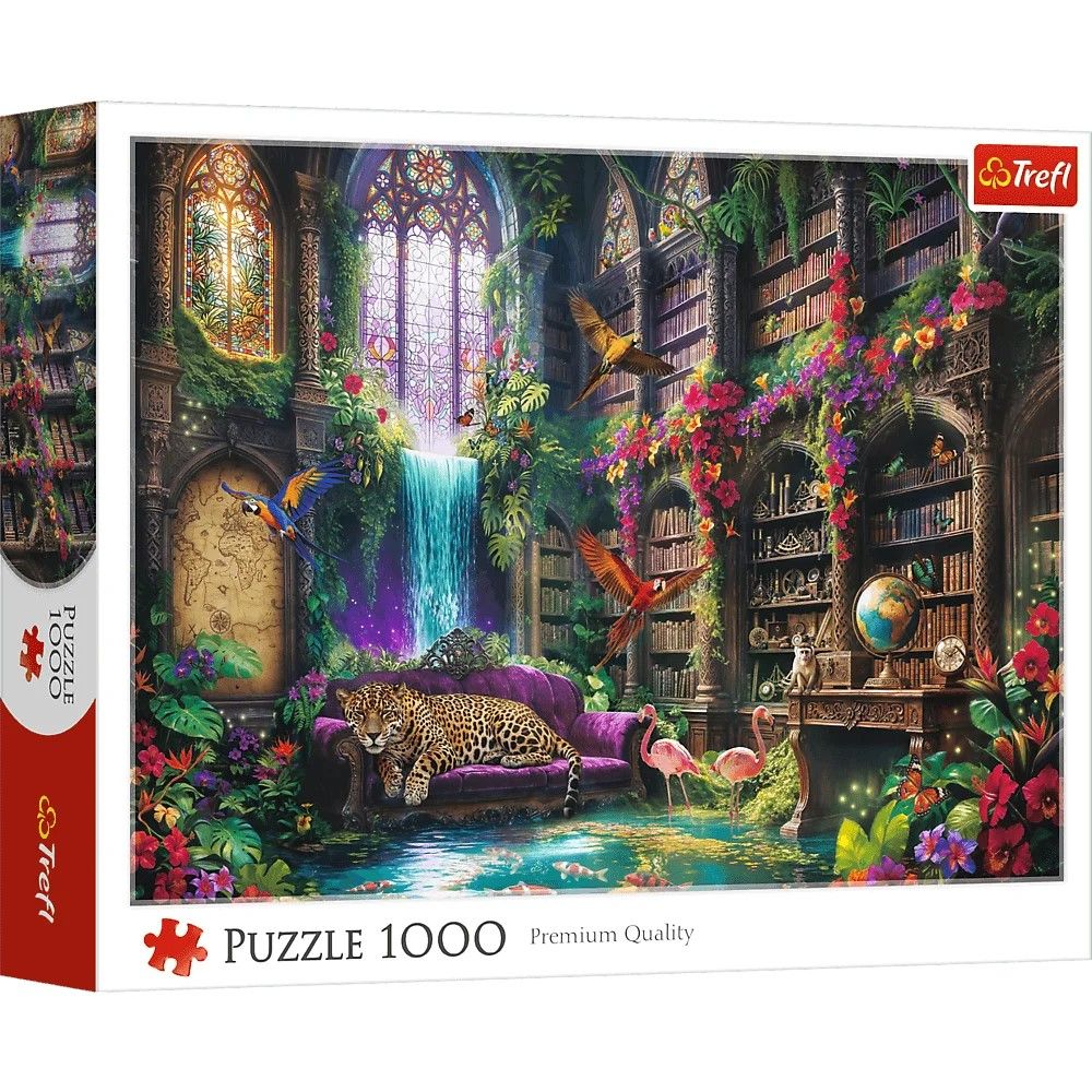 Puzzle Trefl 1000 piese Biblioteca Magică, multicolor, 12+ ani
