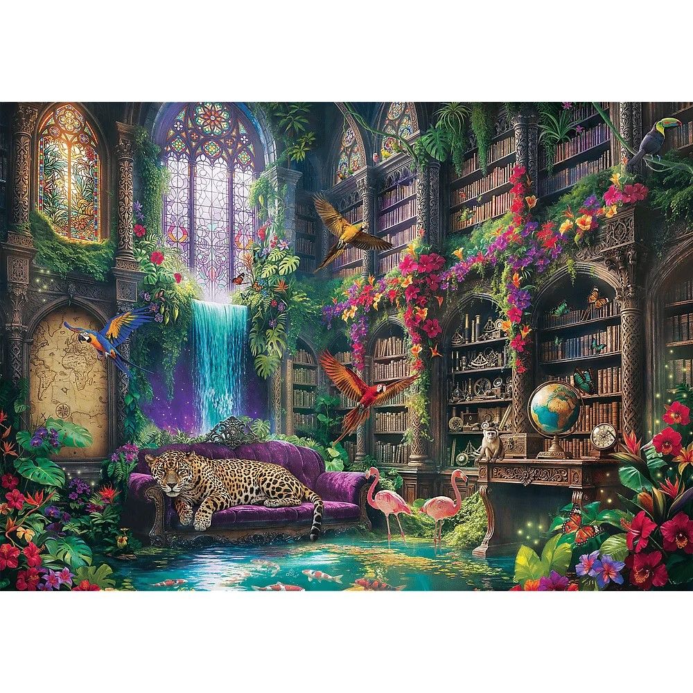 Puzzle Trefl 1000 piese Biblioteca Magică, multicolor, 12+ ani