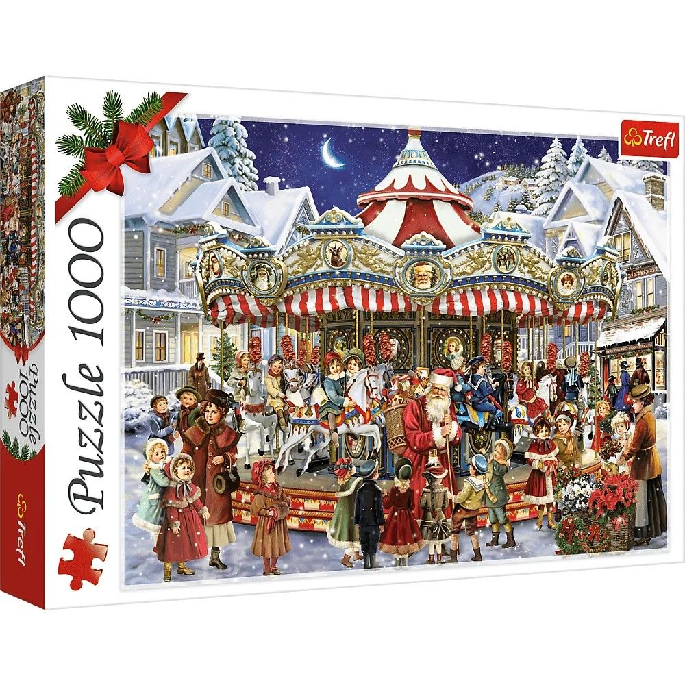 Puzzle Trefl 1000 piese Carusel de Craciun, pentru 12+ ani