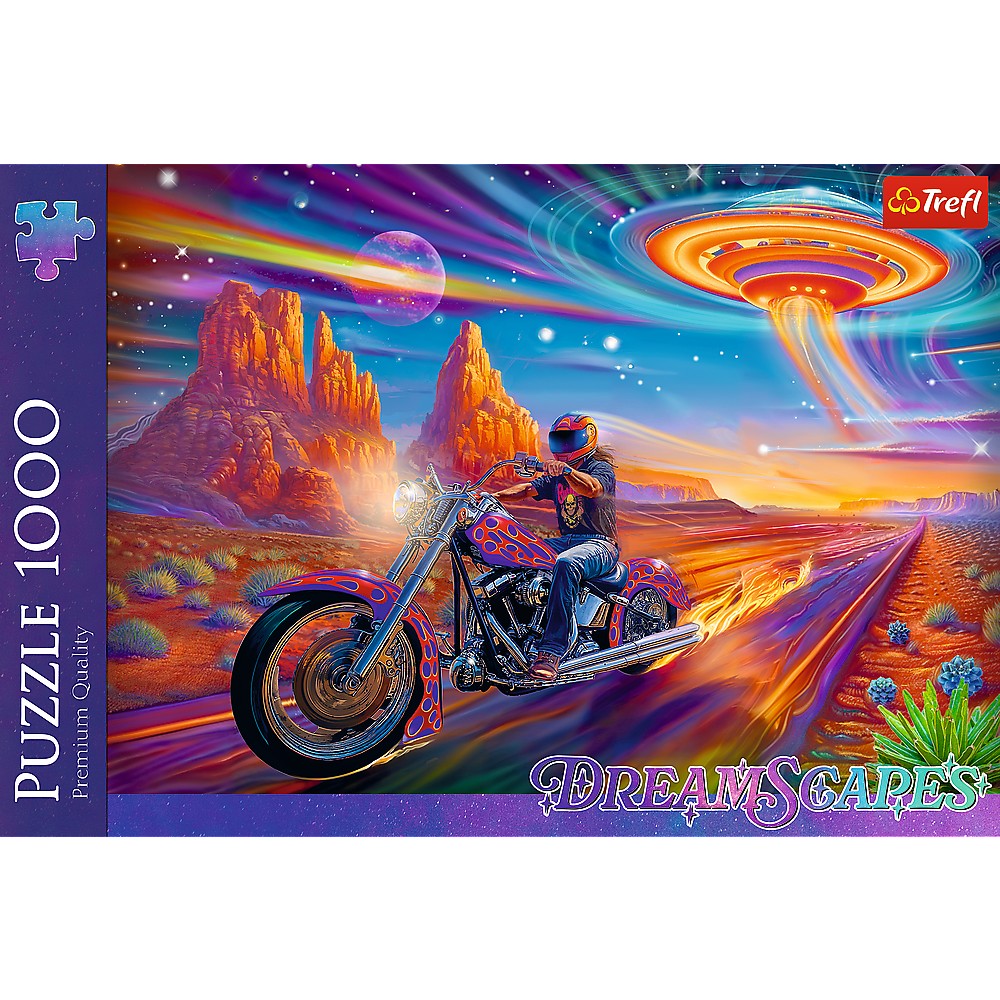 Puzzle Trefl 1000 piese Cursa nebună Dreamscapes, multicolor