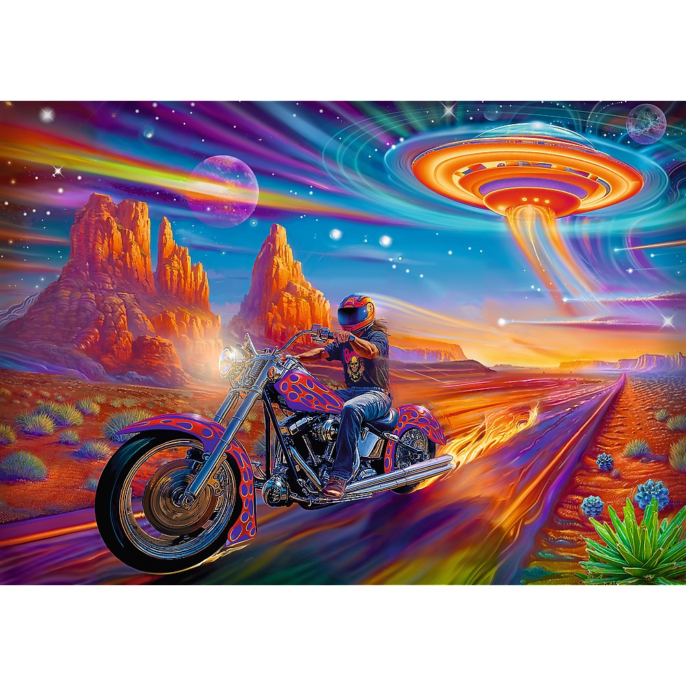 Puzzle Trefl 1000 piese Cursa nebună Dreamscapes, multicolor