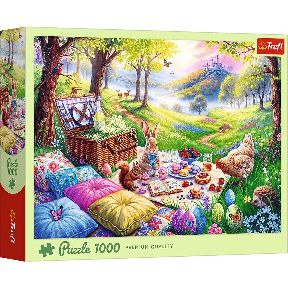 Puzzle Trefl 1000 piese Picnic în pajiște, multicolor, 12+ ani