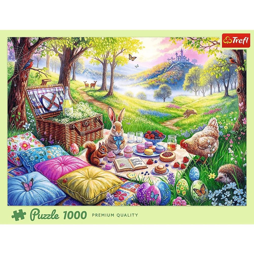 Puzzle Trefl 1000 piese Picnic în pajiște, multicolor, 12+ ani