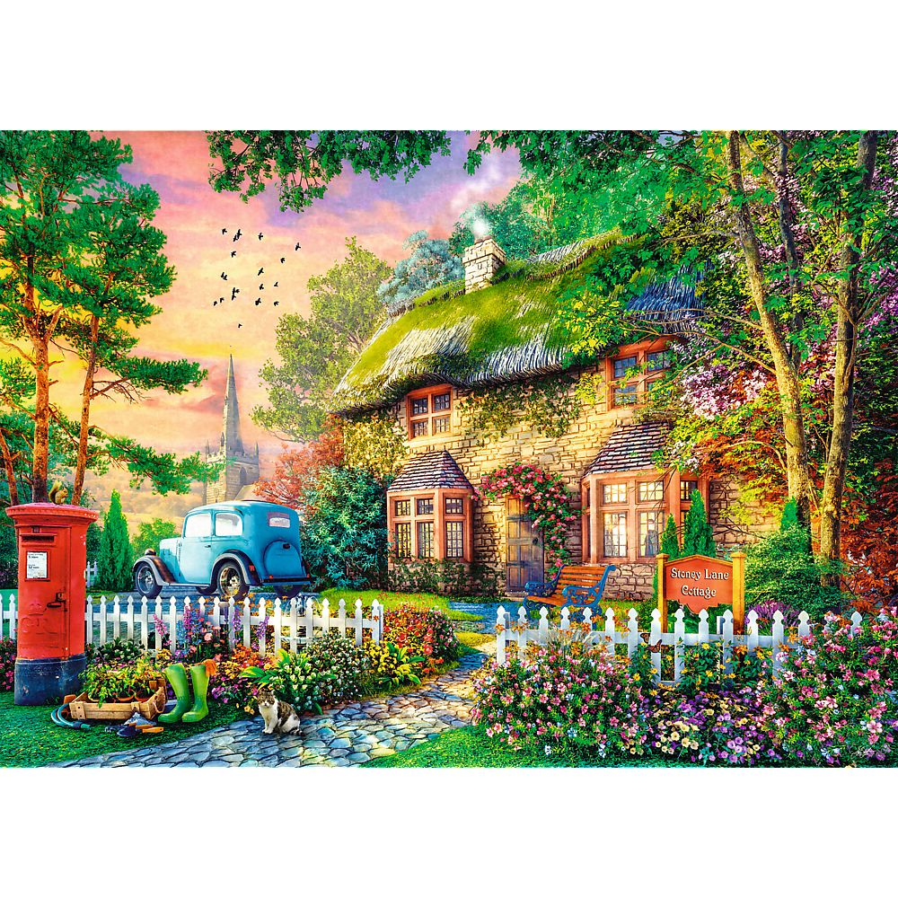 PUZZLE TREFL 1000 PREMIUM PLUS TEA TIME CASUTA STONEY LANE