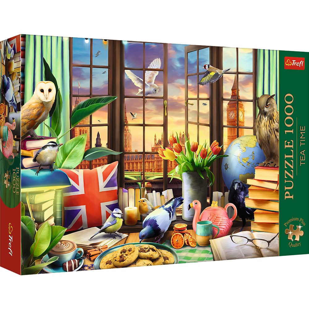 Puzzle Trefl 1000 piese Premium Plus Tea Time, tematica britanica