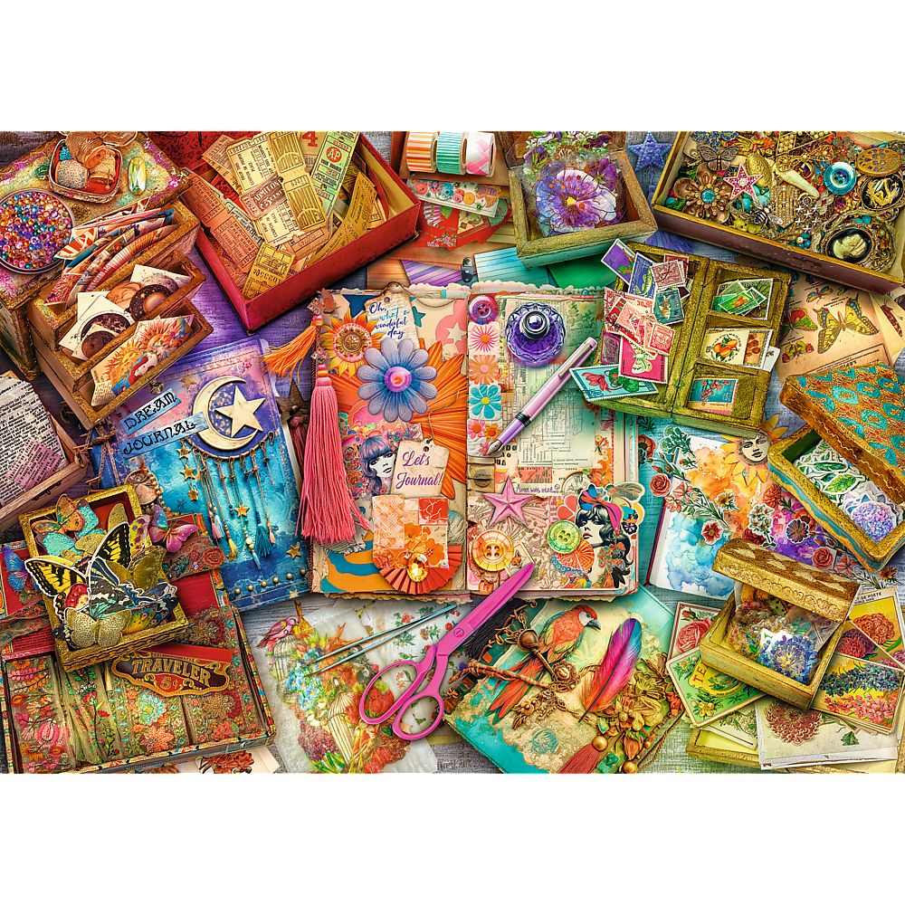PUZZLE TREFL 1000 PREMIUM PLUS TEA TIME UN BIROU PLIN DE INSPIRATIE