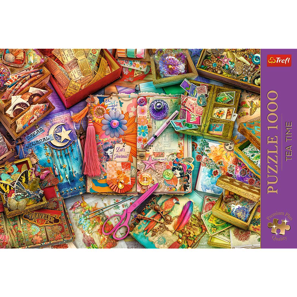 PUZZLE TREFL 1000 PREMIUM PLUS TEA TIME UN BIROU PLIN DE INSPIRATIE