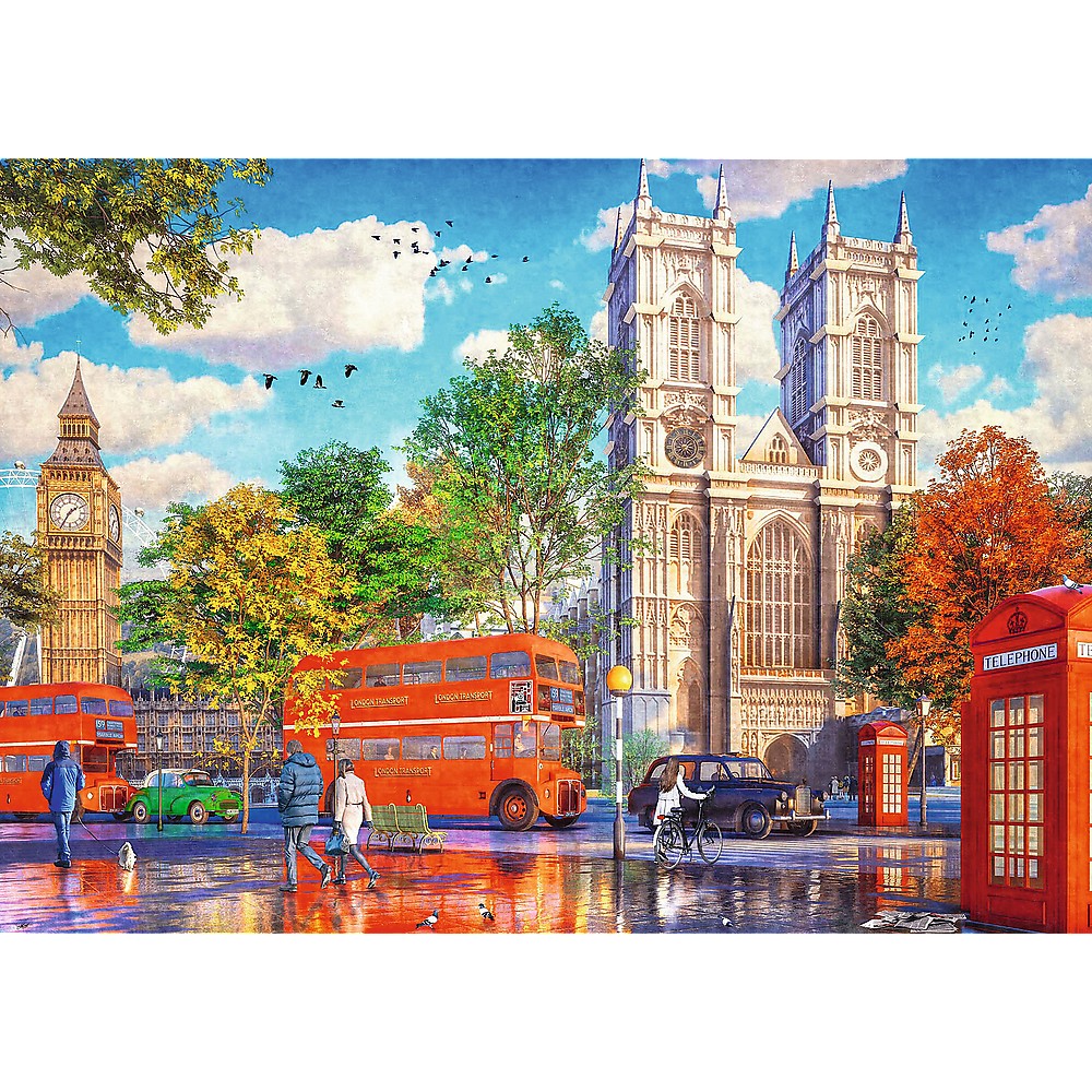 Puzzle Trefl 1000 piese Premium Plus Tea Time, vedere din Londra