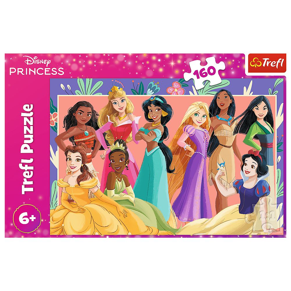 Puzzle Trefl Disney Princess, 160 piese, pentru copii 6+