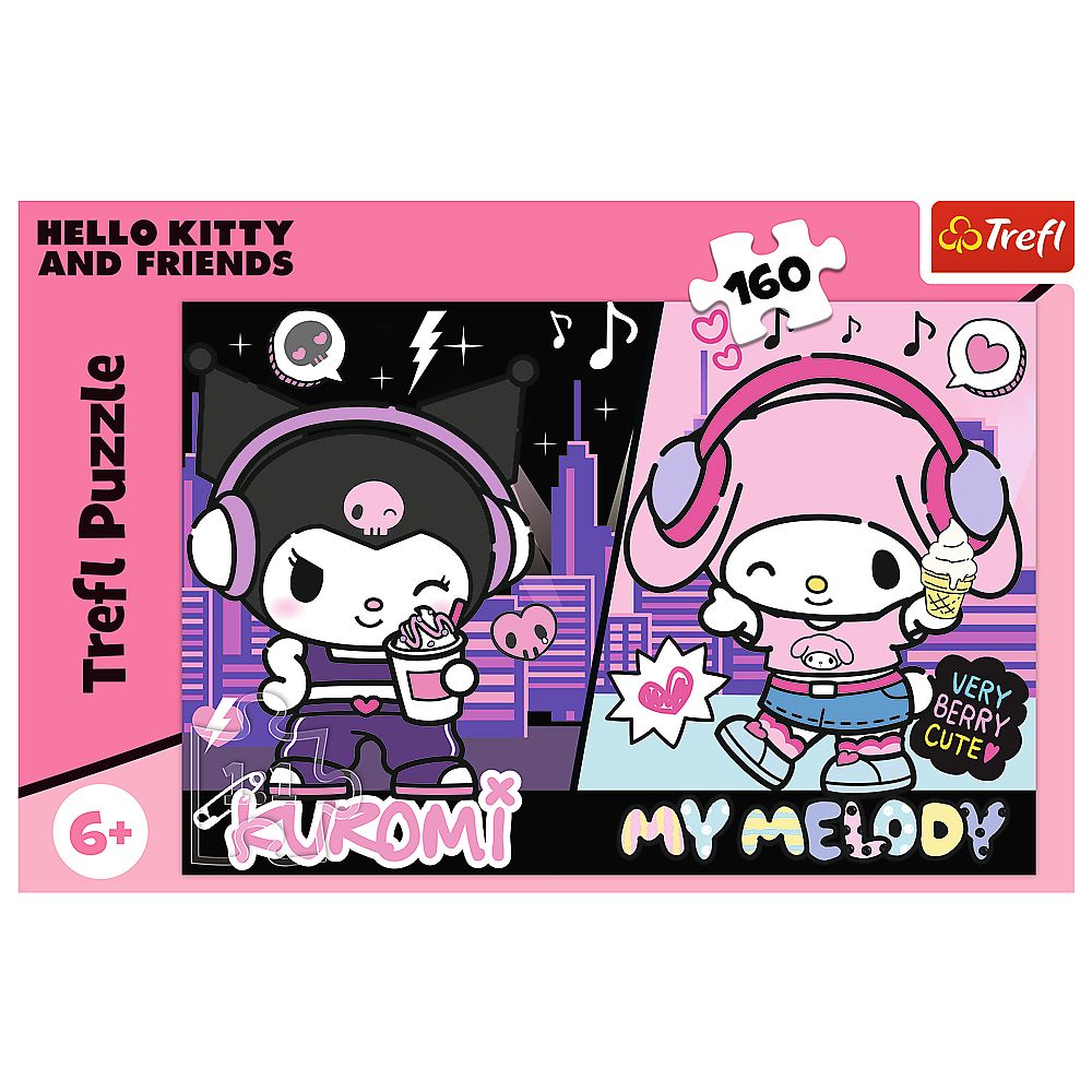 Puzzle Trefl 160 piese Hello Kitty si Prietenii, multicolor, 6+ ani