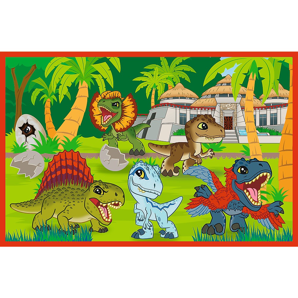 Puzzle copii Trefl Jurassic World Explorers, 2x24 piese, 4+ ani