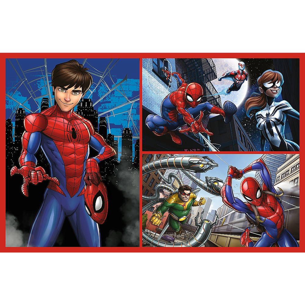 Puzzle Trefl 2x70 piese Marvel Spider-Man, Aventurile lui Spider-Man