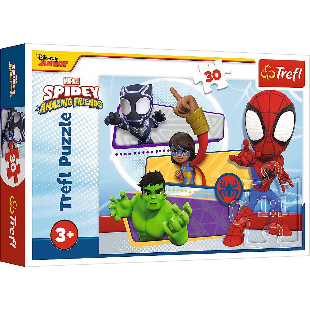 Puzzle Trefl 30 piese Marvel Spidey și Prietenii Săi Uimitori