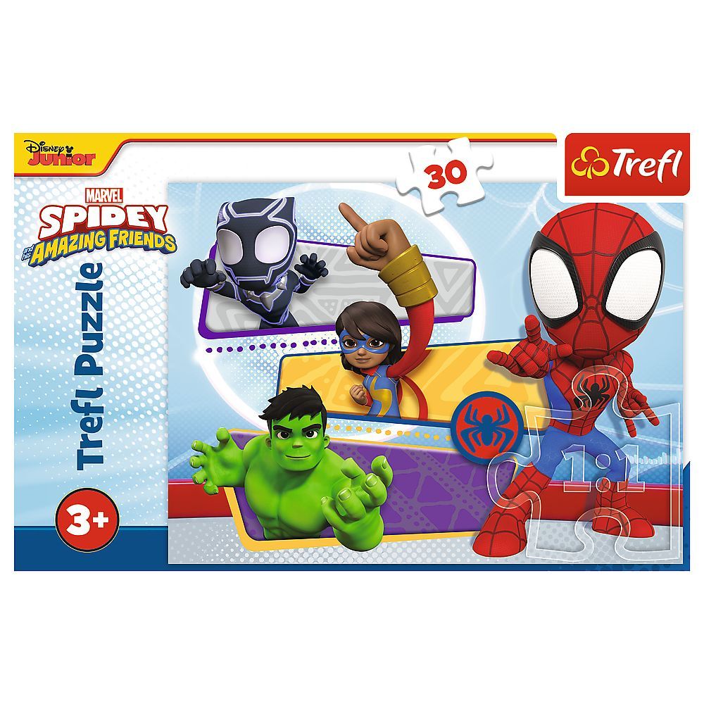 Puzzle Trefl 30 piese Marvel Spidey și Prietenii Săi Uimitori