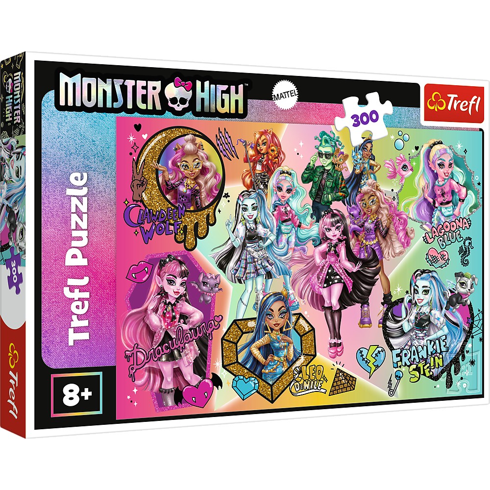 Puzzle Trefl Monster High, 300 piese, multicolor, pentru copii 8+ ani