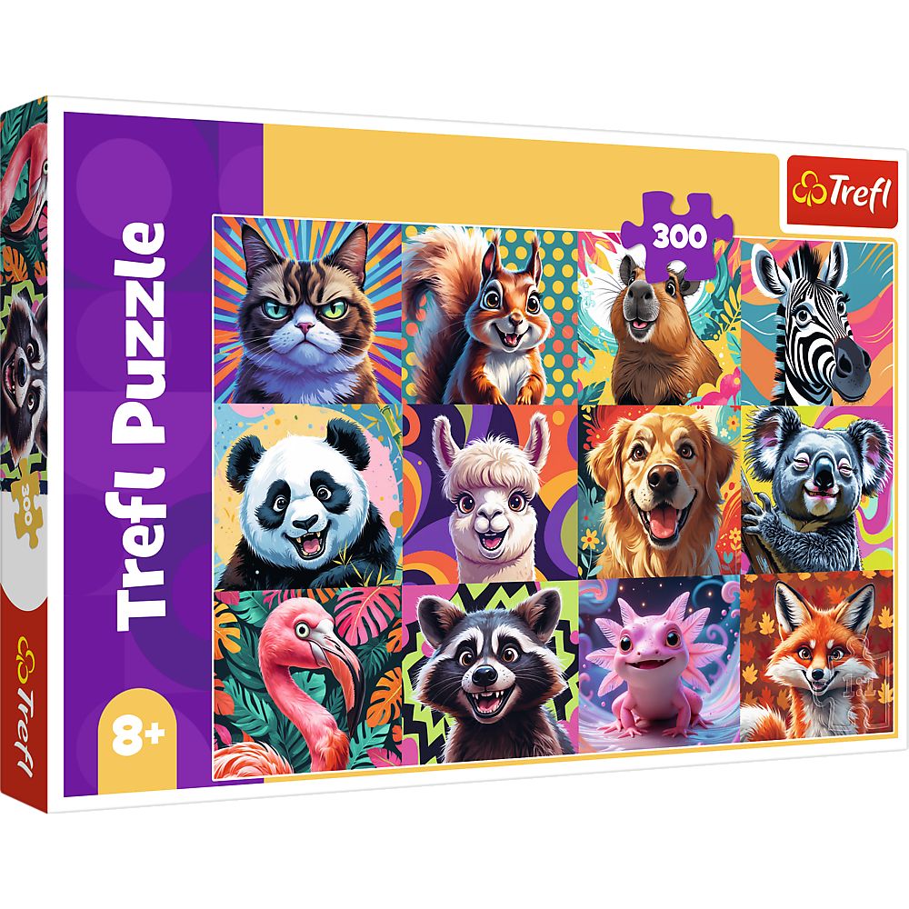 PUZZLE TREFL 300 PORTRETE AMUZANTE DE ANIMALE