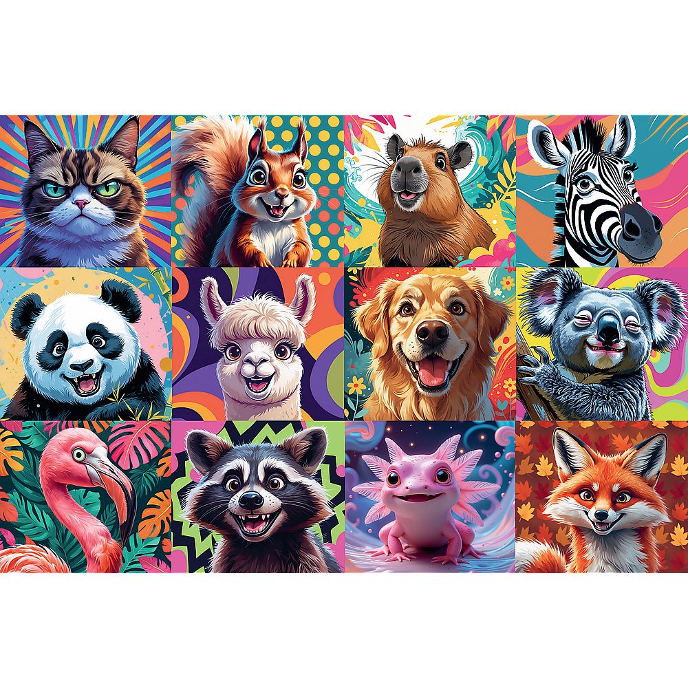 PUZZLE TREFL 300 PORTRETE AMUZANTE DE ANIMALE