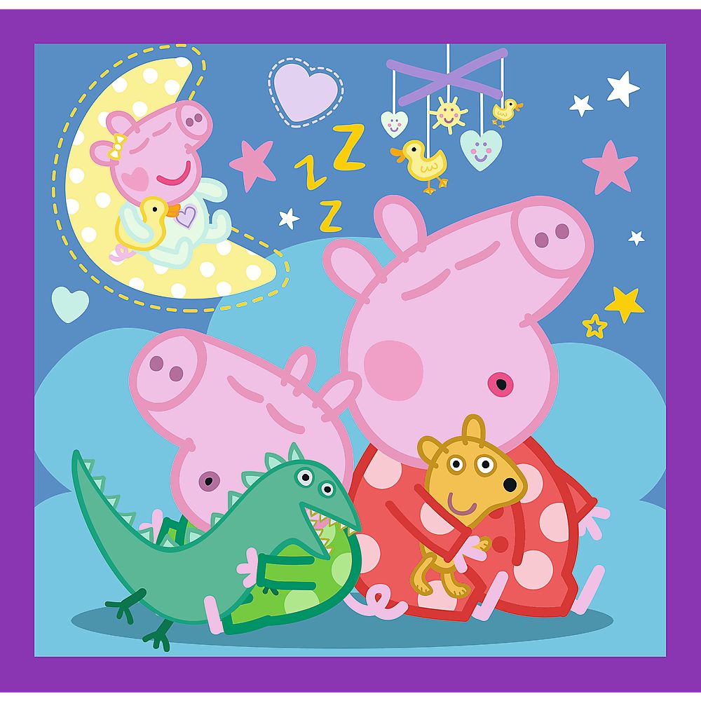 Puzzle copii Trefl 3 in 1 Peppa Pig, 20/36/50 piese, 3 ani+