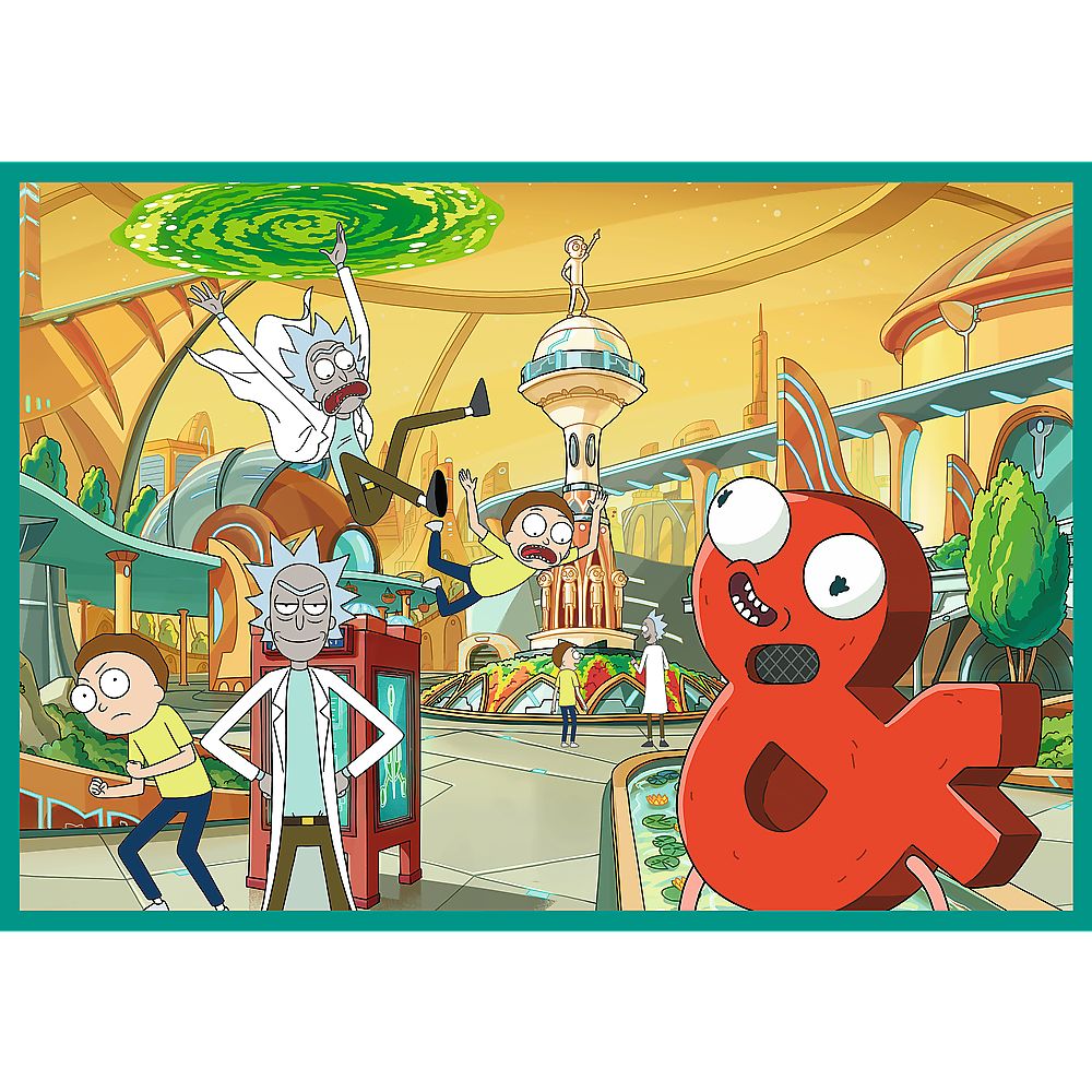 PUZZLE TREFL 4X250 LUMEA INTORTOCHEATA A LUI RICK SI MORTY