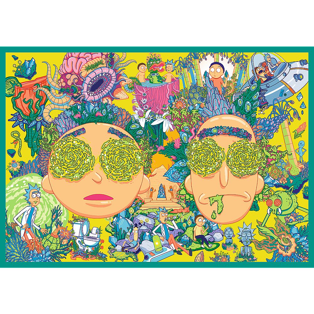 PUZZLE TREFL 4X250 LUMEA INTORTOCHEATA A LUI RICK SI MORTY