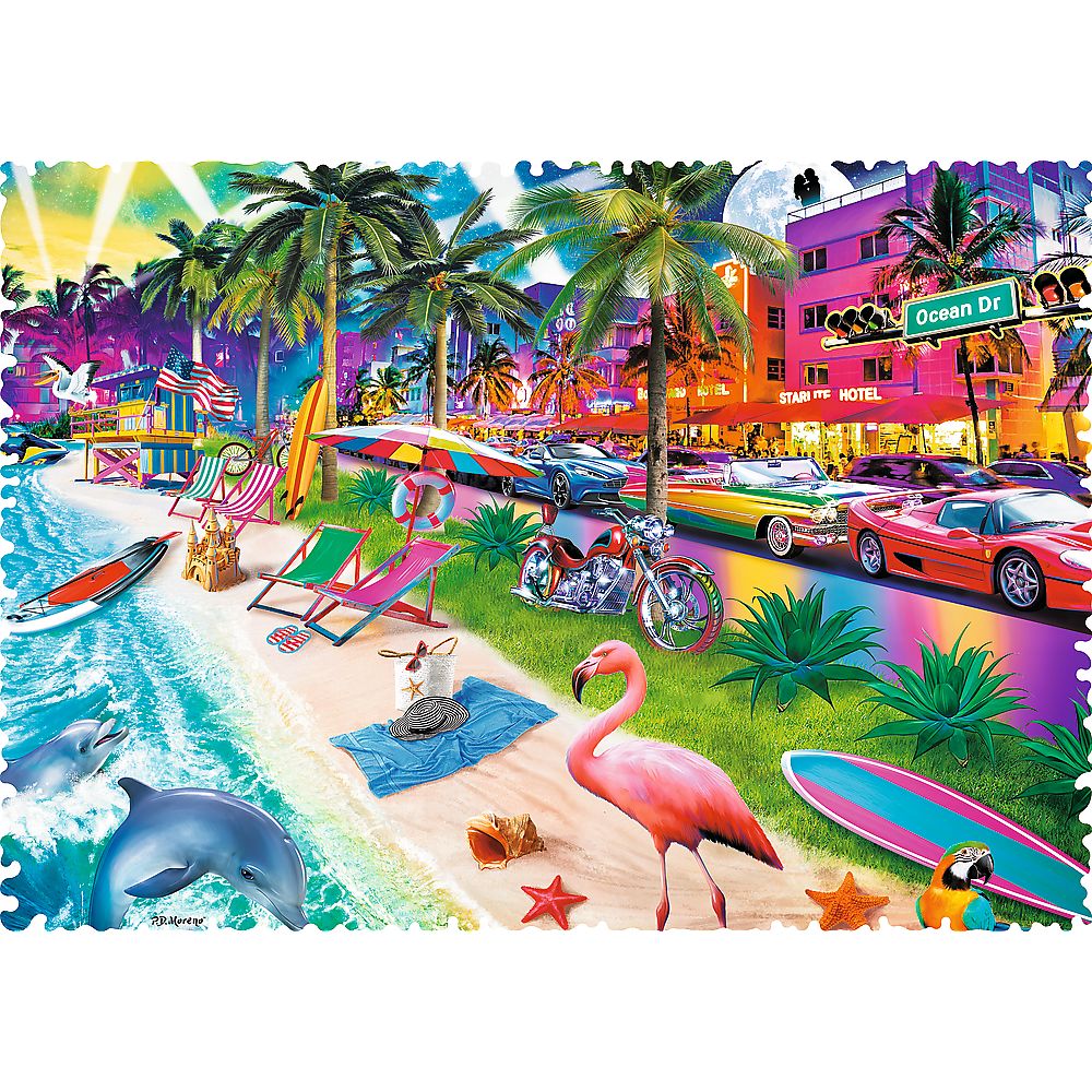 PUZZLE TREFL 600 FORME CIUDATE MIAMI BEACH