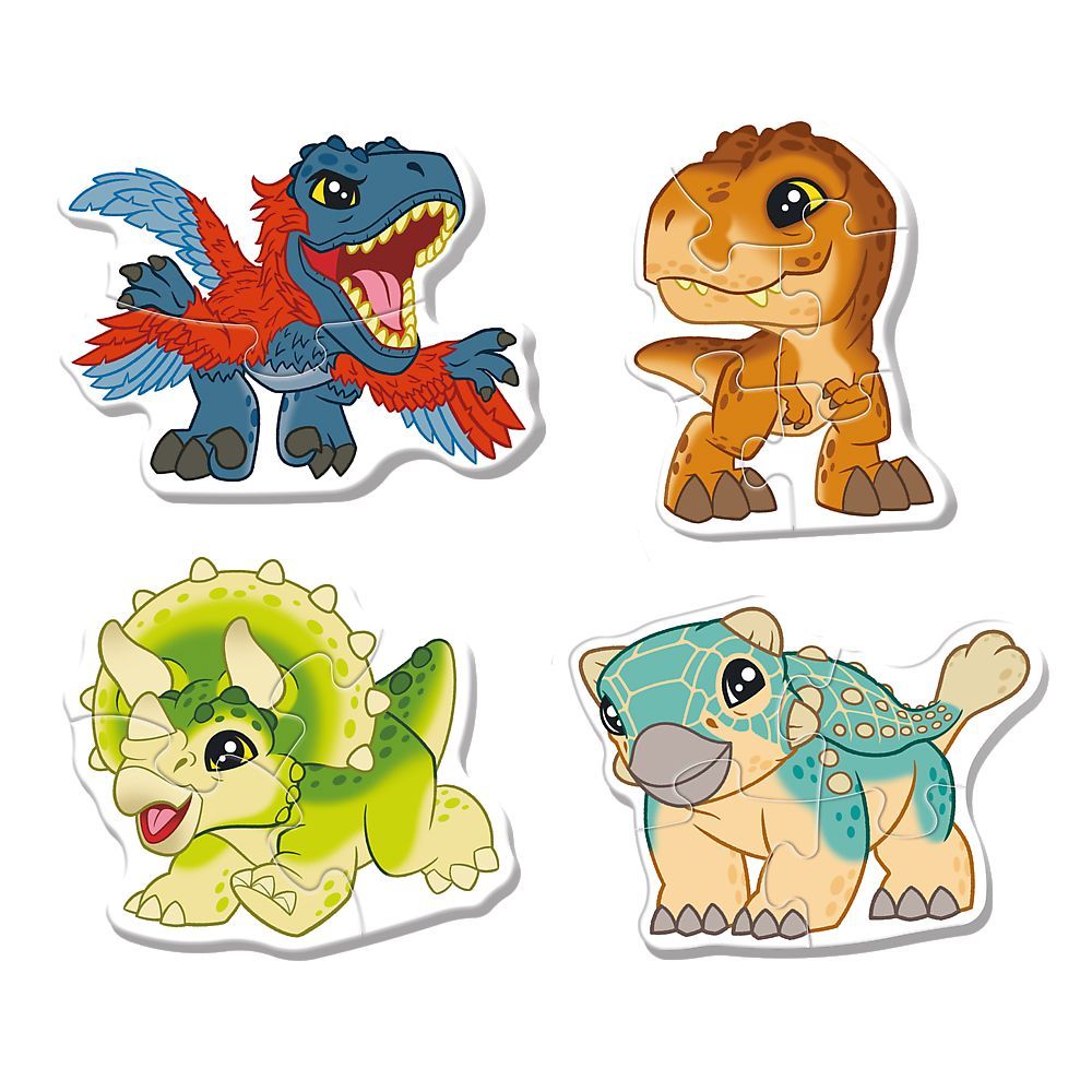 Puzzle copii Trefl Jurassic World Dinozauri draguti, 18 piese, 2+ ani
