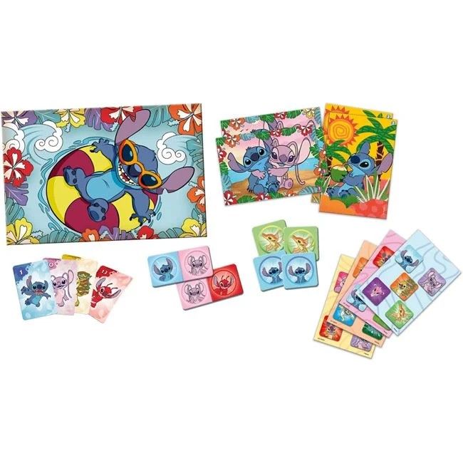 Set de jocuri educative Disney Stitch Mix and Play 8 in 1 pentru copii