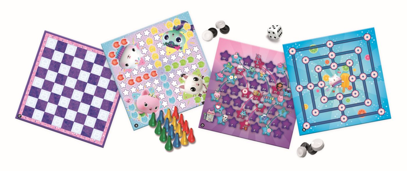 Set 15 jocuri clasice Trefl Gabby's Dollhouse pentru copii 5+