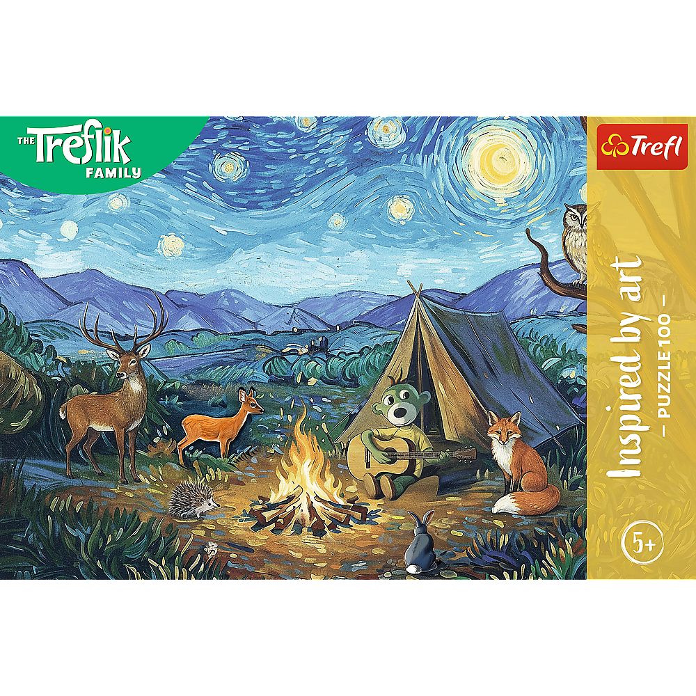 PUZZLE TREFL 100 FAMILIA TREFLIK INSPIRAT DE ARTA LANGA FOCUL DE TABARA